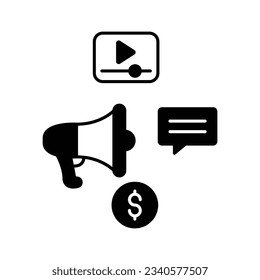 Vectorsymbol für Marketingsymbolen, das leicht bearbeitet oder geändert werden kann

