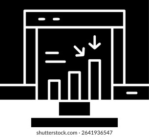 Marketing Goal Glyph Vector Icon Design
