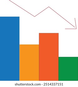 Marketing-Anwachsen, Diagramm, Pfeil, geschäftliche Illustration