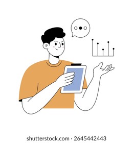 Marketing growth  Modern illustrations. Eps 10 file on transparent background