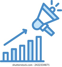 Marketing-Wachstum Vektordesign Symbol Download . EPS