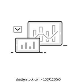 Marketing Icon. Marketing Campaigns. Contains such icons as advertising, B2B, Technology, Graph and more. Pixel Perfect. Vector line.