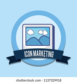 Marketing icon design