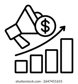 Elemento de ícone de marketing para design