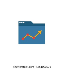 Marketing icon. Flat creative element from business icons collection. Colored marketing icon for templates, web design and software.