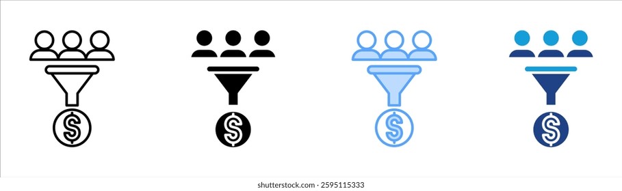 Marketing Icon Set Multiple Style Collection