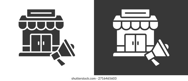 Marketing Icon Set Vector Collection Isolated In Black And White