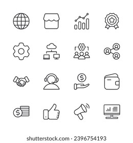 Marketing icon set vector illustration