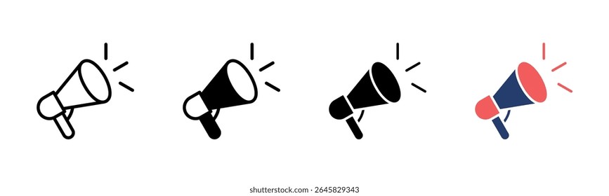 Marketing icon sheet multiple style collection