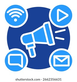 Marketing Icon Single Vector Collection