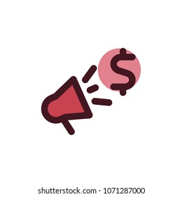 marketing icon vector
