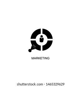 marketing icon vector black design