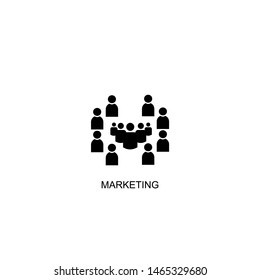marketing icon vector black design