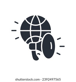 marketing icon. vector.Editable stroke.linear style sign for use web design,logo.Symbol illustration.