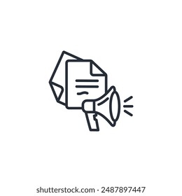 Marketingsymbol. Vektorgrafik.Editable Stroke.Linear Style Sign for Use Webdesign, logo.Symbol Illustration.