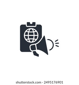 Icono de marketing. Vector.Trazo editable.Signo de estilo lineal para usar Diseño web,logo.Ilustración de símbolo.
