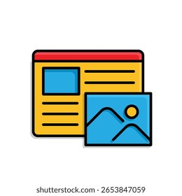 Ícone Marketing. Web design. Wireframe com símbolos de imagem. Produto, promoção, mercado. Estilo isométrico de projeto.