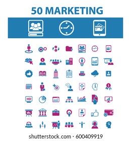 ícones de marketing
