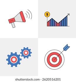 Marketing Icons - Conceptual Illustrations for Business and Strategy