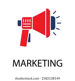 marketing icons isolated on White Background