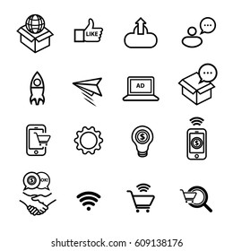 Marketing icons set