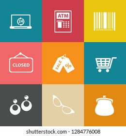 Marketing icons set - vector shopping and sale icons - shopping illustrations collection