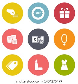 Marketing icons set - vector shopping and sale icons - shopping illustrations collection