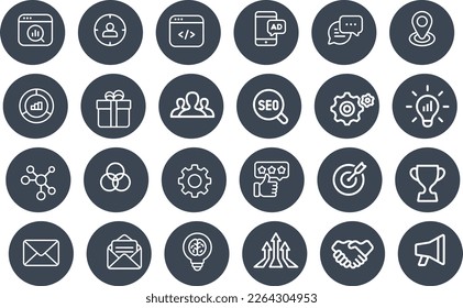 Marketingsymbole, Vektordesign-Kunde
