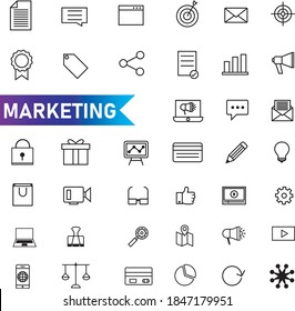 marketing icons, vector EPS 10