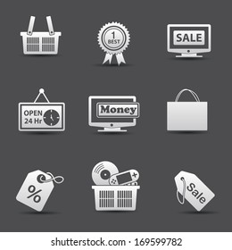 Marketing icons,vector