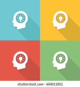 Marketing Idea Flat Icon Concept