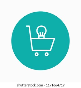 marketing idea icon vector