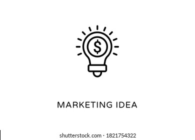 Marketing Idea icon in vector. Logotype