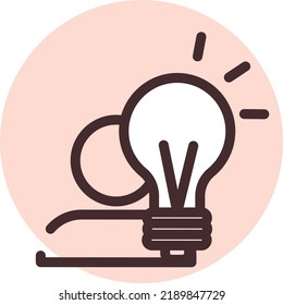 Marketing-Idee, Illustration, Vektorgrafik auf weißem Hintergrund.