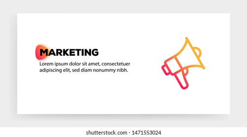 MARKETING AND ILLUSTRATION ICON CONCEPT