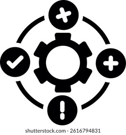 Marketing Impact Glyph Vector Icon Design