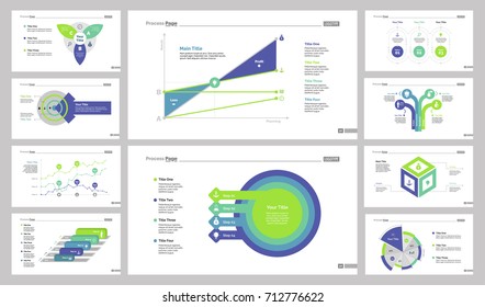 Marketing infographic chart set