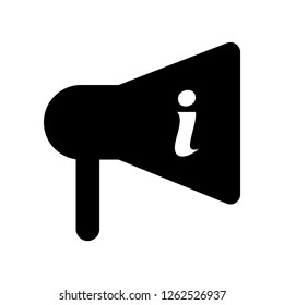 Marketing information icon vector