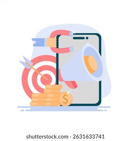 marketing and invitation concept. attract customers to join. marketing to invite people to become customers.