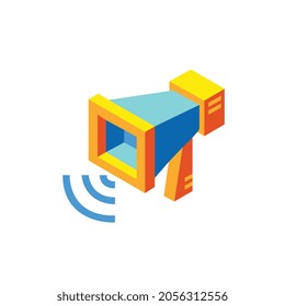 marketing isometric icon for business website,apps, and many more