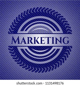 Marketing with jean texture