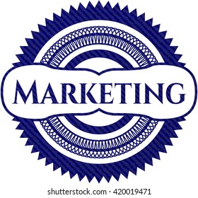 Marketing with jean texture