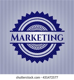 Marketing with jean texture