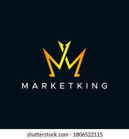 MARKETING KING LOGO DESIGN UNIQUE