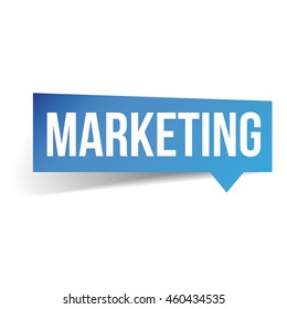 Marketing label speech bubble