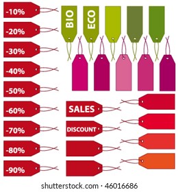 Marketing labels set. Vector collection.