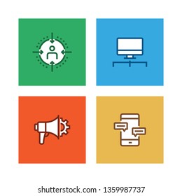 MARKETING LINE ICON SET