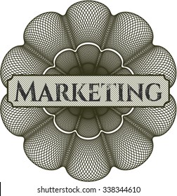 Marketing linear rosette