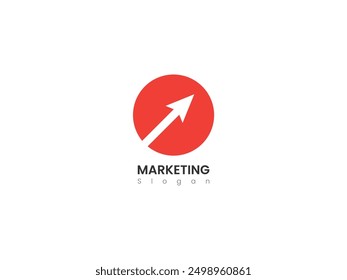Marketing logo design vector illustration
