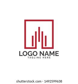 Marketing logo design vector template